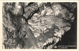 ** T1 Grotte De Rochefort, La Cascade / Stalactite Cave, From Postcard Booklet, Photo - Sin Clasificación