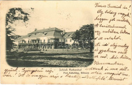 T2/T3 1913 Chvalsiny, Kalsching; Schloß Rothenhof / Rothenhof Kastély. Hátoldalon Esterházy Valentine Levele / Castle (E - Sin Clasificación