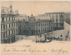 T2/T3 1900 Bytom, Beuthen (Oberschlesien); Boulevard, Victoria Zweig Bureau, Kaiserliches Postamt / Street View, Post Of - Sin Clasificación