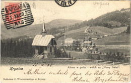 T2 1905 Krynica, Altana W Parku I Widok Na Nowy Swiat / Park Pavilion. TCV Card - Sin Clasificación