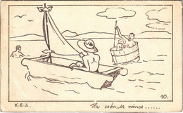 T3 Ha Csónak Nincs... A KEG (Katolikus Egyetemi Gimnázium) Cserkészcsapatok Kiadása / Hungarian Boy Scout Art Postcard ( - Sin Clasificación