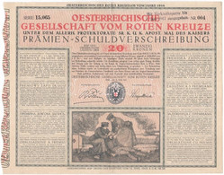 Ausztria / Bécs 1916. "Osztrák Vöröskereszt" 20K értékű Nyereménykötvény T:II- Kis Tears Austria / Vienna 1916. "Oesterr - Sin Clasificación