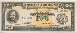 Fülöp-szigetek 1949. 100P T:I- Philippines 1949. 100 Pesos C:AU - Sin Clasificación