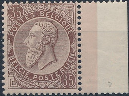 [** SUP] N° 49, 35c Brun Lilacé Sur Chamois - Cote: 70€ - 1884-1891 Leopold II