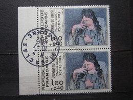 VEND BEAUX TIMBRES DE FRANCE N° 2205 EN PAIRE + BDF , OBLITERATION " SACLAS " !!! - Other & Unclassified