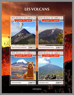 DJIBOUTI 2019 MNH Volcanoes Vulkane Volcans M/S - OFFICIAL ISSUE - DH1935 - Volcanos