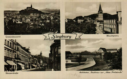 SIEGBURG - 1.Gesamtansicht 2.Marktplatz 3,Kaiserstrasse 4.Autobahn, Rasthaus Zur "Alten Postsstrasse" - Siegburg