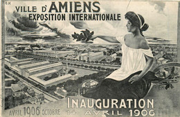 Amiens * Exposition Internationale , Inauguration 14 Avril 1906 * Illustrateur F. Capelle ? Art Nouveau Jugendstil - Amiens