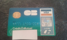 ANCIENNE CARTE A PUCE BANCAIRE CREDIT MUTUEL ANNEES 90 !!! - Disposable Credit Card