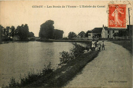 Gurgy * Les Bords De L'yonne * Entrée Du Canal * Groupe D'enfants - Gurgy