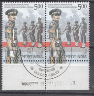 INDIA, 2013, FIRST DAY CANCELLATION,  Officers Training Academy, Chennai, Setenant Pair - Oblitérés