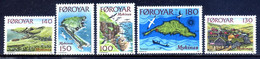 Faroe Is. 1978 Feroe / Islands Map Nature Landscapes MNH Islas Paisajes Naturaleza / Ft07  34-32 - Inseln
