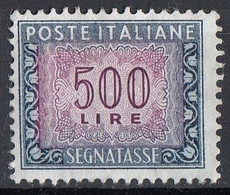 Segnatasse Italia 1961 Uf. 120 £. It. 500 Nuovo Fgr. Stelle - Postage Due