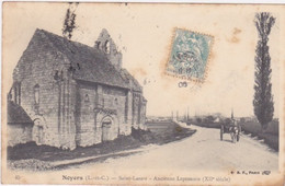 NOYERS SUR CHER  Saint Lazare Ancienne Léproserie (XIIe Siècle) Carte Tachée - Noyers Sur Cher