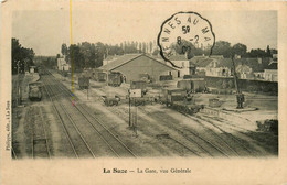 La Suze * La Gare * Vue Générale * Wagons * Ligne Chemin De Fer De La Sarthe - La Suze Sur Sarthe