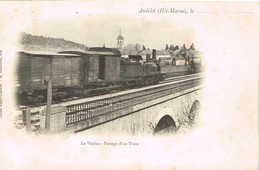HAUTE MARNE 52 .ANDELOT LE VIADUC PASSAGE D UN TRAIN - Andelot Blancheville