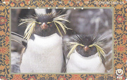 TARJETA DE JAPON DE DOS PINGUINOS (PENGUIN) - Pinguins