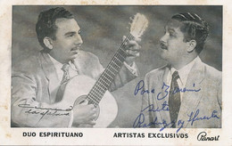 Cuba Duo Espirituano Artistas Exclusivos Panart Autograph. Guitar . Guitare . Dorso No Postal . Salsa ? - Cuba