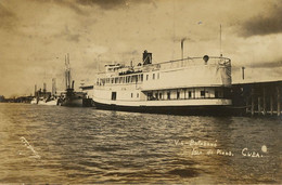 Real Photo Isla De Pinos  Via Batabano  Ship Pinero Nueva Gerona  1942 - Cuba