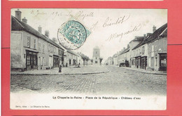 LA CHAPELLE LA REINE 1906 PLACE DE LA REPUBLIQUE CHATEAU D EAU CARTE EN TRES BON ETAT - La Chapelle La Reine