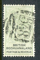 British Bechuanaland 1888 QV Surcharges - 1/- On 1/- Green & Black Used (SG 28) - 1885-1895 Colonia Britannica
