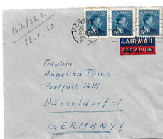 Can100 / KANADA - König Georg Auf Luftpostbrief Nach Düsseldorf/Deutschland - Covers & Documents