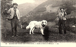 ANIMAUX - CHIENS -- Scène Et Types Des Pyrénées - Guides De Chiens De Montagnes - Hunde