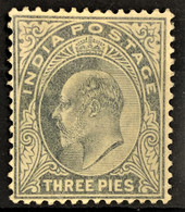 INDIA 1902/09 - MLH - SC# 60 - 3p - 1902-11 Roi Edouard VII