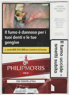 PHILIP MORRIS RED SOFT ITALY BOX SIGARETTE - Etuis à Cigarettes Vides