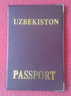 FUNDA CARTERA PASSPORT PASAPORTE DE UZBEKISTON UZBEKISTÁN PASSEPORT ANTIGUA REPÚBLICA LA UNIÓN SOVIÉTICA EX URSS USSR... - Supplies And Equipment