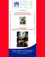 Nuovo - VATICANO - 2020 - Bollettino Ufficiale - Anno Salute Delle Piante - Raffaello Sanzio - BF 05 - Covers & Documents