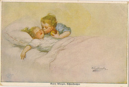 WALLY FIAKOWSKA  CHILDREN ART NOUVEAU    GOOD MORNINGpu 1919 - Fialkowska, Wally