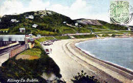 IRLAND - KILLINEY Co.  DUBLIN, RAILROAD STATION PLATFORM AND BEACH  1906 - Dublin