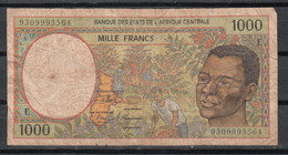 AFRICA CENTRAL - BILLETE DE 1000 FRANCOS - Andere - Afrika