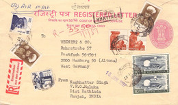 INDIA - REGISTERED LETTER 1987 - HAMBURG /ak922 - Buste