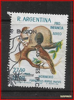 ARGENTINA   1966 Child Welfare - Birds  GJ #1352  A113 USED - Usados