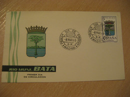 Delcampe - RIO MUNI 1965 Escudo Coat Of Arms Heraldry Heraldique Blason FDC Cancel Cover SPAIN Madrid Equatorial Guinea - Rio Muni