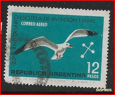 ARGENTINA   1966 50° Anniversario Della Scuola Di Aviazione Navale     GJ #1357 PA  * - Usados