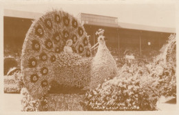 Portland Oregon, Rose Festival Peacock Float, C1940s Vintage Real Photo Postcard - Portland