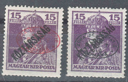 Hungary Debrecen Debreczin 1919 Mi#57 A And B, Mint Hinged - Debrecen
