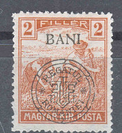Romania Overprint On Hungary Stamps Occupation Transylvania 1919 Mi#26 I Mint Hinged - Transilvania