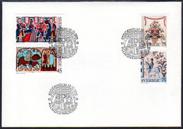 SWEDEN 1973 Christmas FDC.  Michel 828-31 - FDC