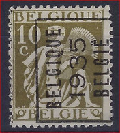 KANTDRUK  TYPO Voorafgestempeld Nr. 293 E Positie A BELGIQUE 1935 BELGIE  ;  staat Zie Scan ! - Typo Precancels 1932-36 (Ceres And Mercurius)