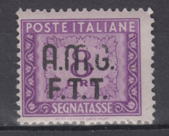 Trieste Zona A - AMG-FTT - Segnatasse N.11 - Gomma Integra MNH** Incredibile Varietà Di Soprastampa - Firmata Wolf - Impuestos