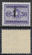 Italia Italy 1944 RSI Segnatasse Fascio C50 Sa N.S66 Nuovo Integro MNH ** - Taxe