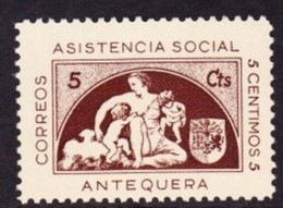 LOTE 2112A  //  (C160) ESPAÑA PATRIOTICOS -  EMISIONES REPUBLICANAS  ANTEQUERA  - EDIFIL Nº:5 **MNH - Emisiones Repúblicanas