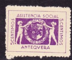 LOTE 2112A  //  (C060) ESPAÑA PATRIOTICOS -  EMISIONES REPUBLICANAS  ANTEQUERA  - EDIFIL Nº:3 **MNH - Republican Issues