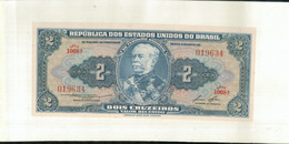 Billet De Banque 2 Cruzeiros BRÉSIL (1954)   TTB+  Sept 2020  Clas Noir 21 - Brésil