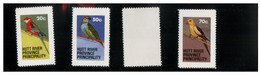(O 17) Australia - Hutt River Province Cinderella Stamps (micro State) 1979 Parrots (4 Stamps) - Cinderella