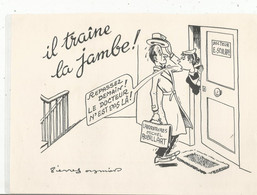 Publicité , Laboratoires M. Robilliart , Bièvres , IL TRAINE LA JAMBE , 2 Scans , Frais Fr 1.75 E - Advertising